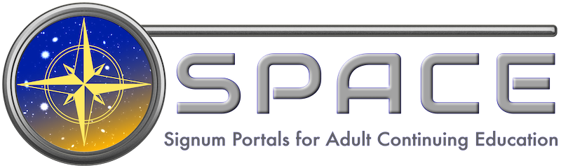 SPACE: Signum Portals for Adult Continuing Education